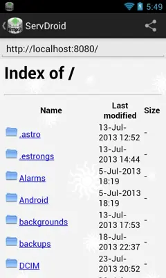 ServDroid android App screenshot 7